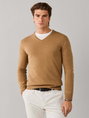 Hackett London Sweater in Beige: front