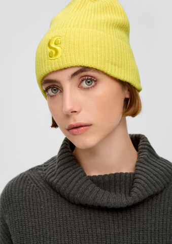 s.Oliver - Gorra en amarillo: frente