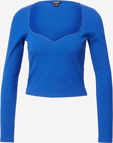 Monki - Camisa em azul: frente