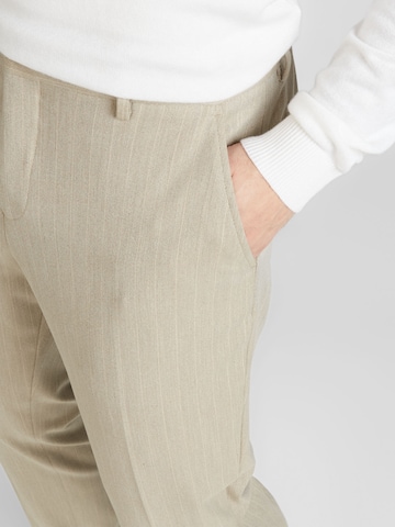 Coupe slim Pantalon à plis 'PETER' SELECTED HOMME en beige
