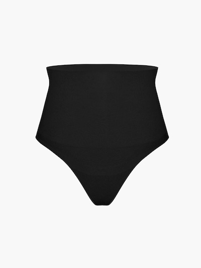 cfab (formerly creamy fabrics) Shapingslip 'Shaping-String mit hoher Taille' in XS-S in de kleur Zwart, Productweergave
