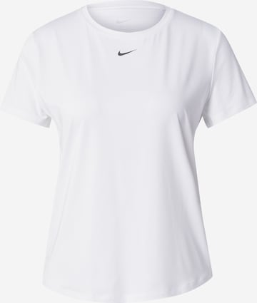 T-shirt fonctionnel 'One Classic' NIKE en blanc : devant