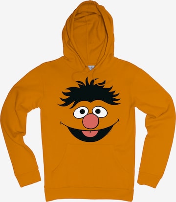 LOGOSHIRT Sweatshirt 'Sesamstrasse - Ernie Gesicht' in Orange: front
