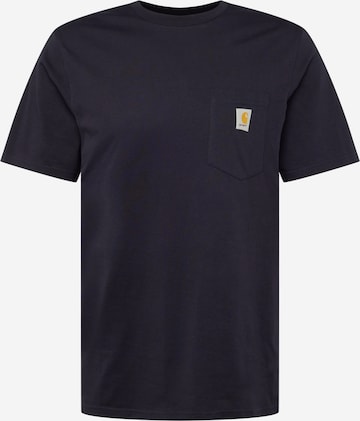 Carhartt WIP - Camisa em azul: frente