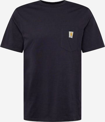 Tricou de la Carhartt WIP pe albastru: față