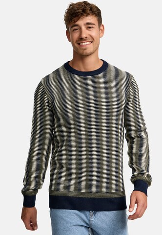 INDICODE JEANS Sweater 'Scott' in Blue: front