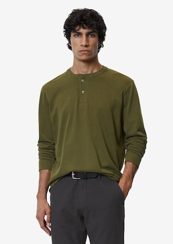 Marc O'Polo - Camisa 'Serafino' em verde: frente