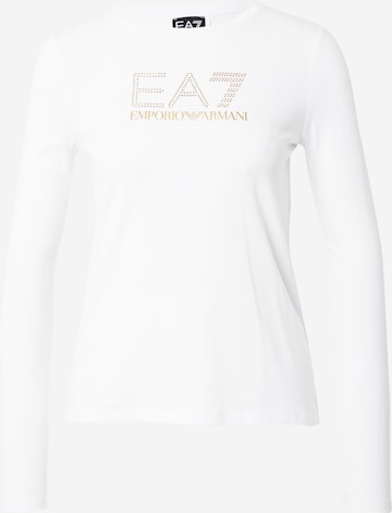 balts EA7 Emporio Armani T-Krekls: no priekšpuses