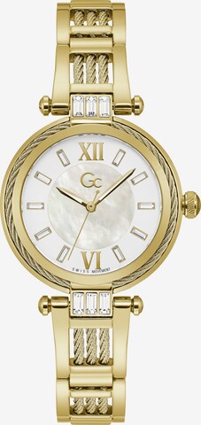 Gc Analog Watch 'CableBijou' in Yellow: front