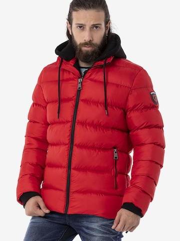 CIPO & BAXX Winterjas in Rood: voorkant
