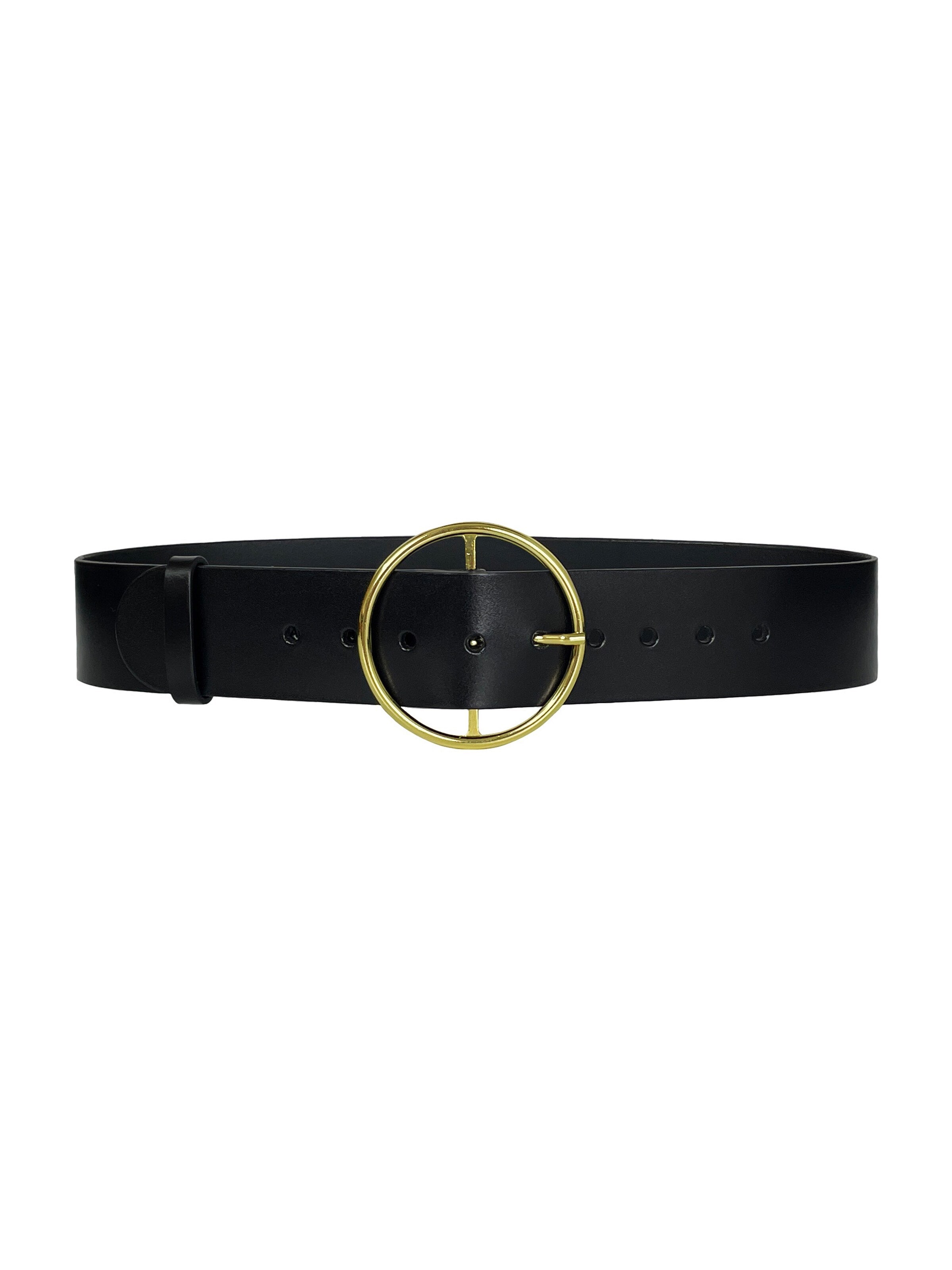 Haute Cuir Belt in Black: front