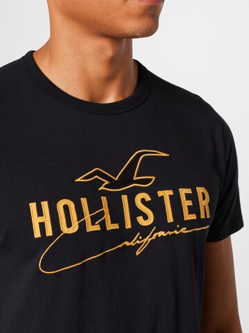 HOLLISTER Тениска в черно