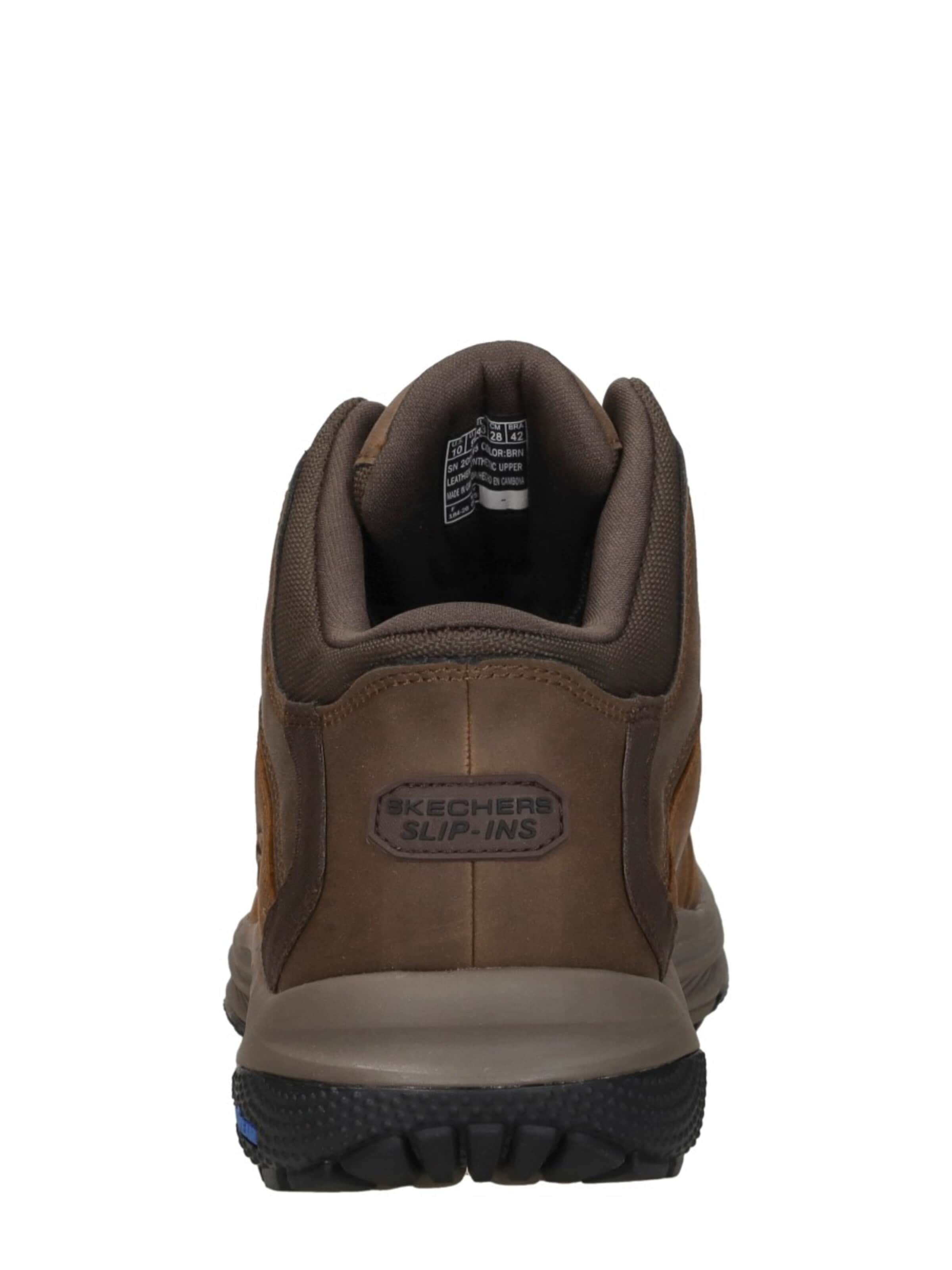 Bottes à lacets 'Slip-Ins Waterproof Relaxed Fit' SKECHERS en marron
