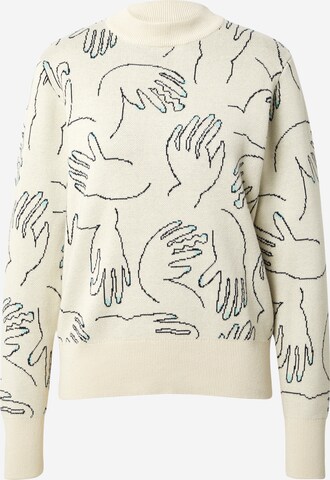 Pull-over Monki en beige : devant