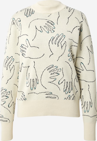 Pull-over Monki en beige : devant