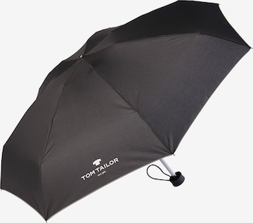 TOM TAILOR Umbrella in Black: front