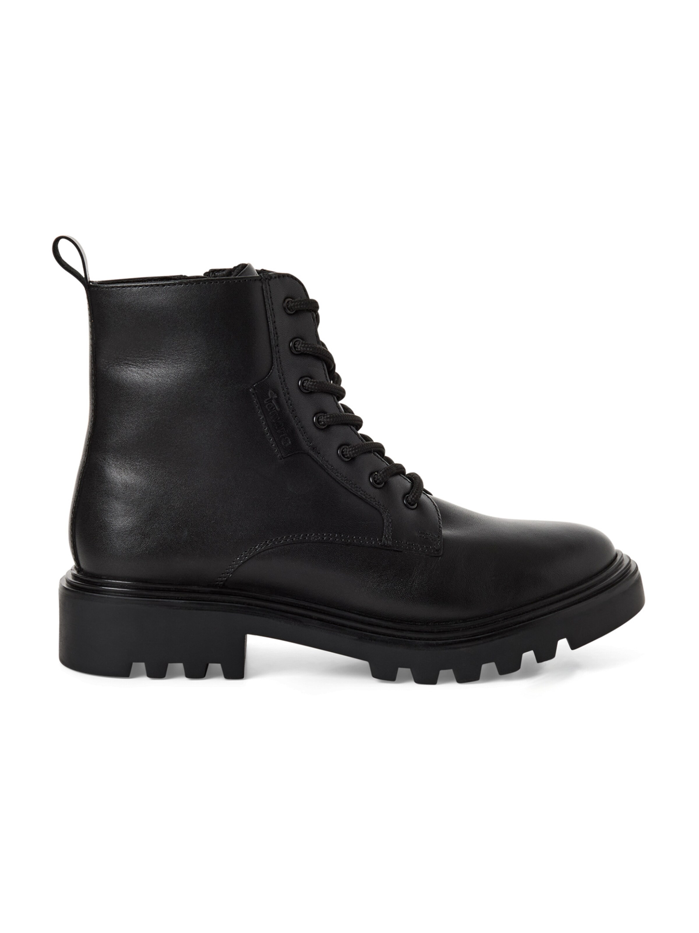 Tamaris Lace-Up Ankle Boots in Black: bottom