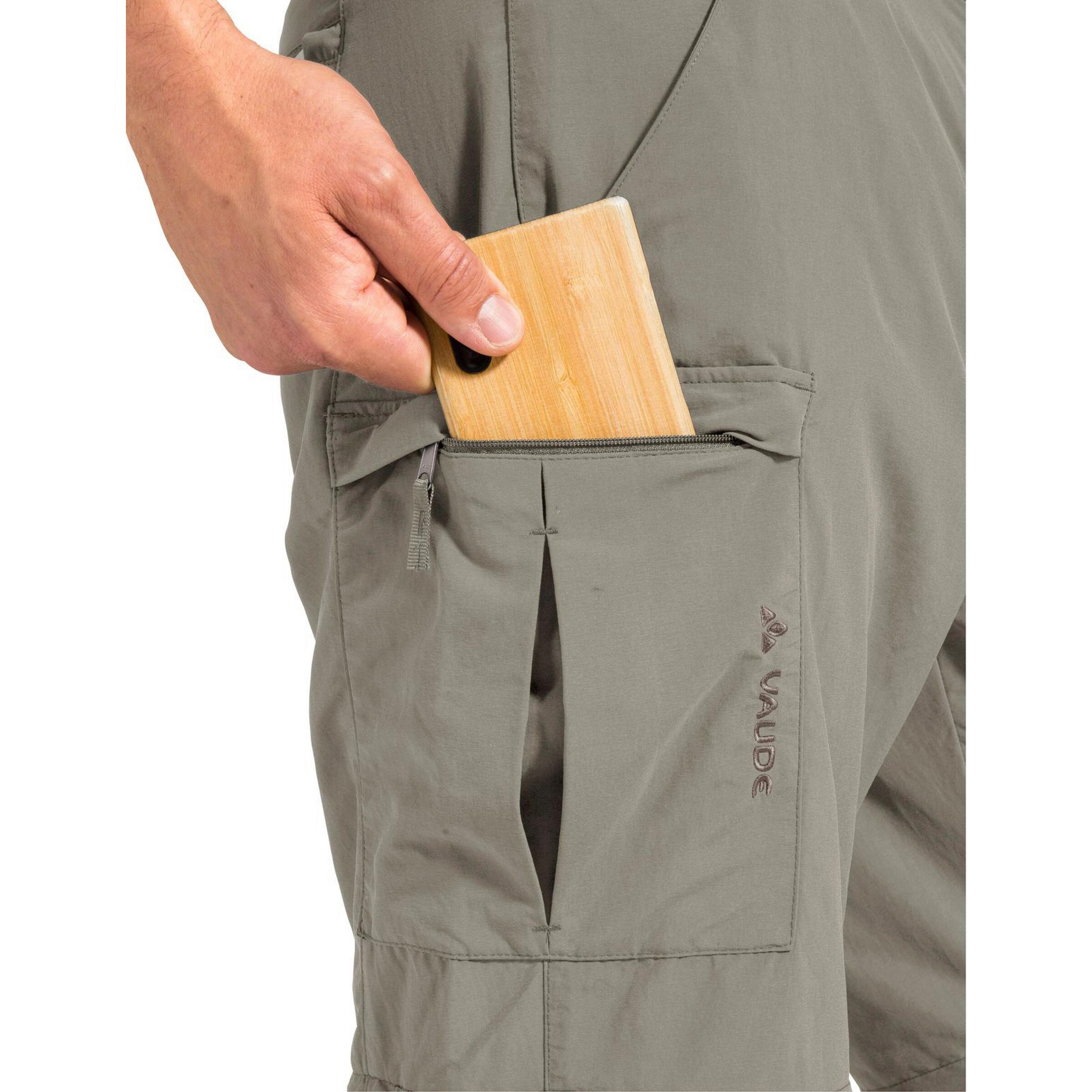 VAUDE Regular Outdoor trousers 'Farley ZO V' in Beige