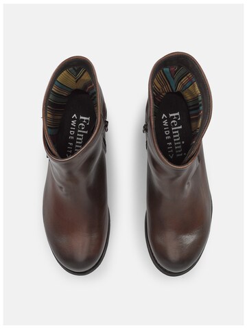 Felmini Wide Fit Ankle Boots in Brown