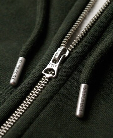 Superdry Zip-Up Hoodie 'Essential' in Green