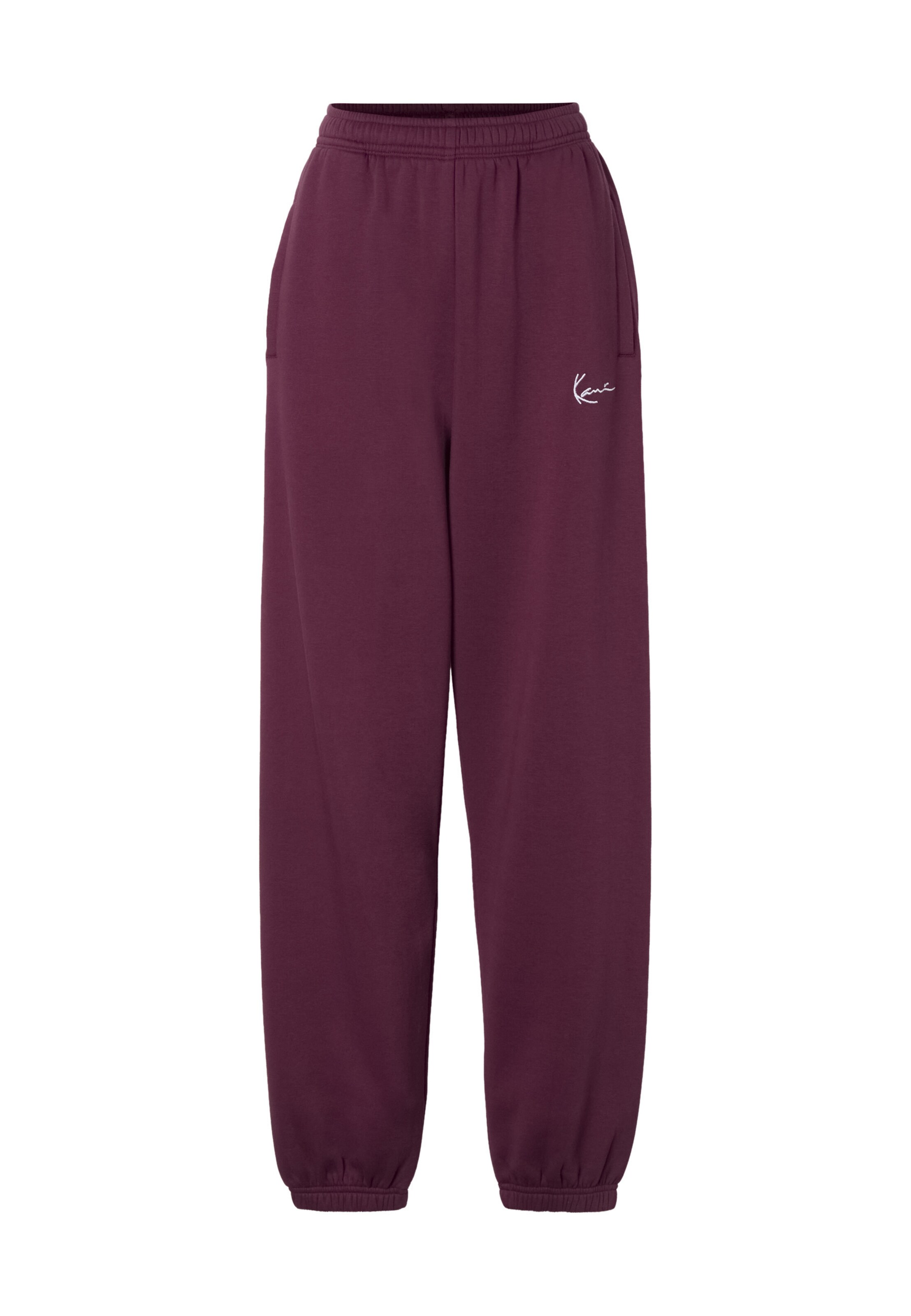 Effilé Pantalon 'Essential' Karl Kani en violet : devant