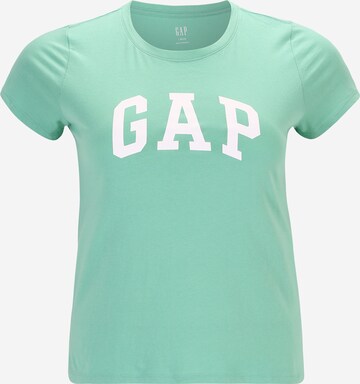 Gap Petite Shirt in Groen: voorkant