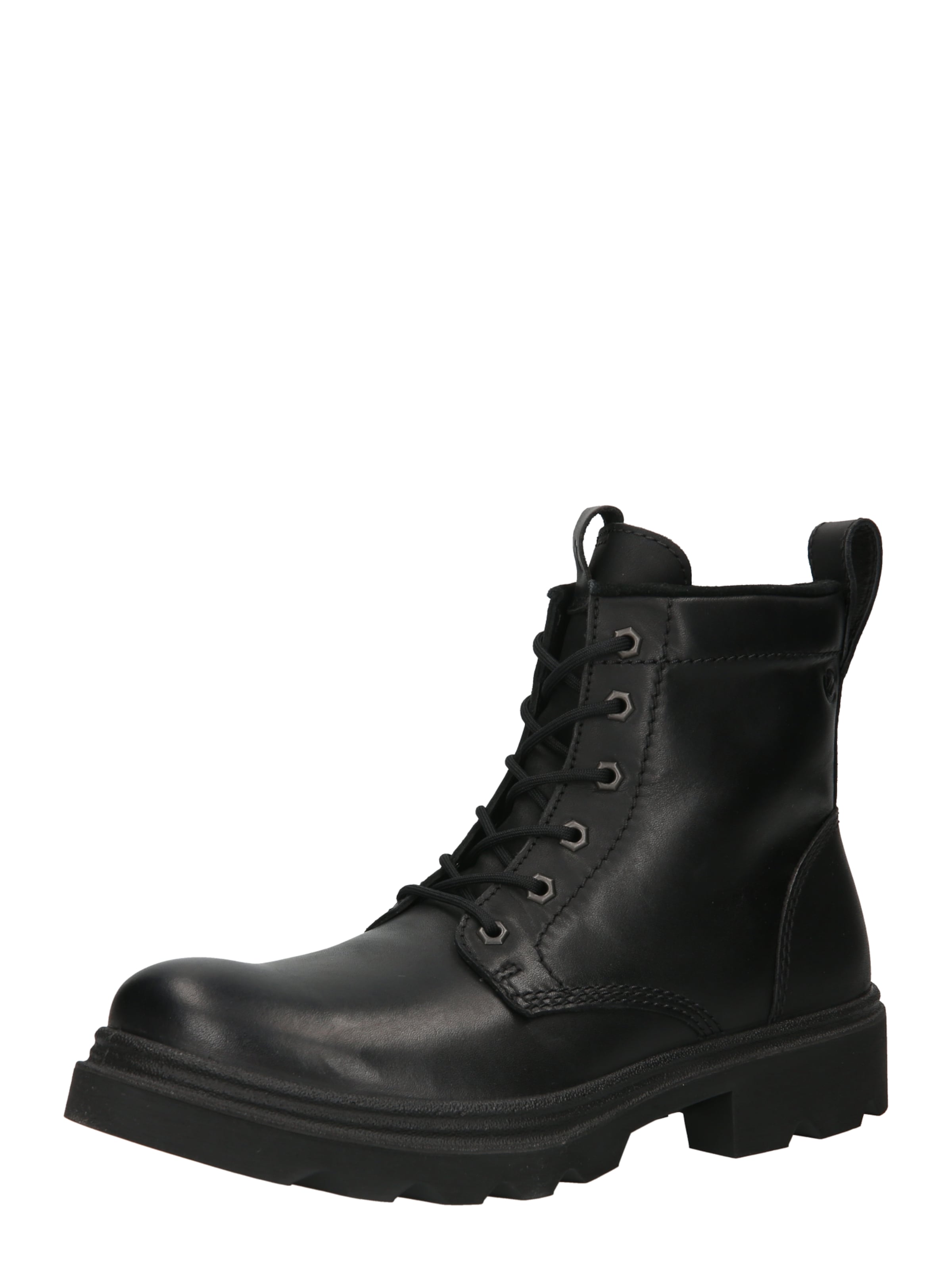 melns ECCO Klasiskie šņorzābaki: no priekšpuses