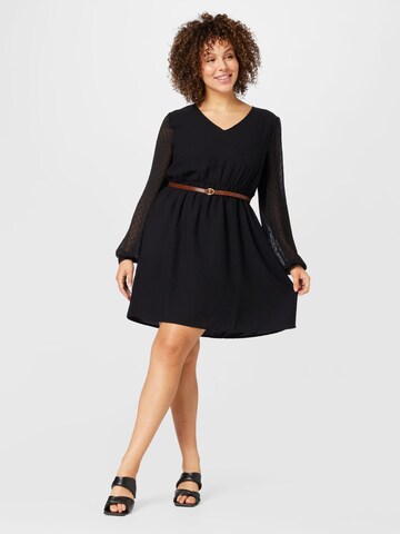 ABOUT YOU Curvy Dress 'Aurea' in Black: front