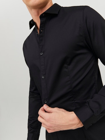 Slim fit Camicia di JACK & JONES in nero