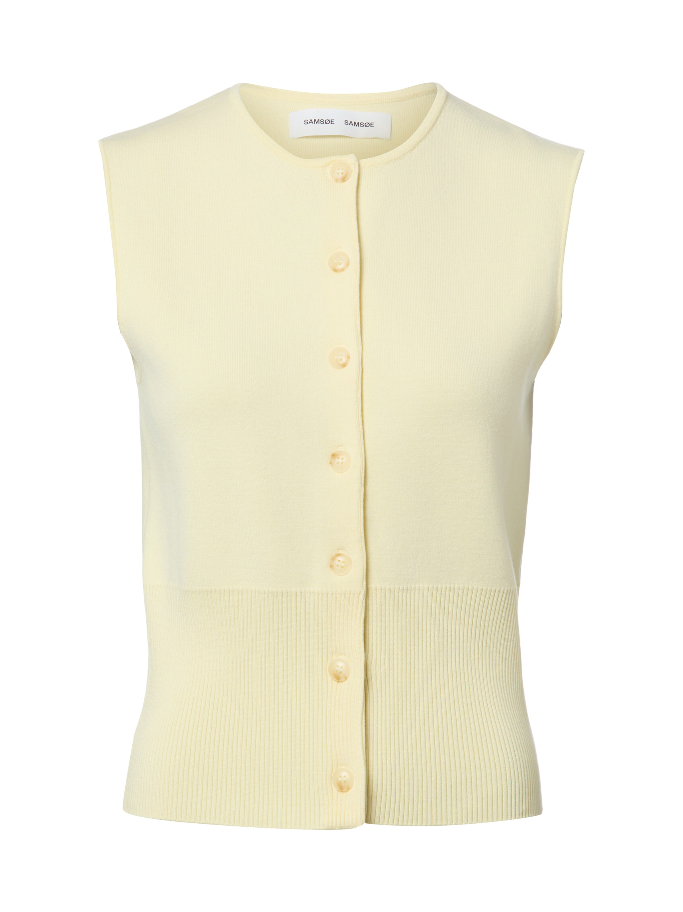 Cardigan ' Saanne ' Samsøe Samsøe en beige : devant