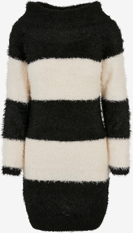 Urban Classics Knitted dress in Beige: front