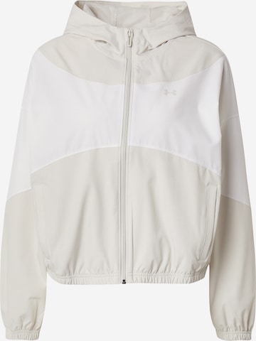 Veste de sport 'Rival' UNDER ARMOUR en blanc : devant