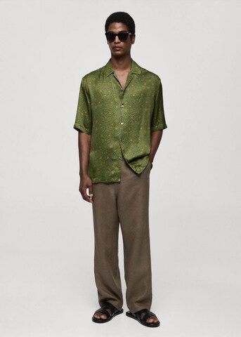 MANGO MAN Regular fit Button Up Shirt 'Sidi' in Green