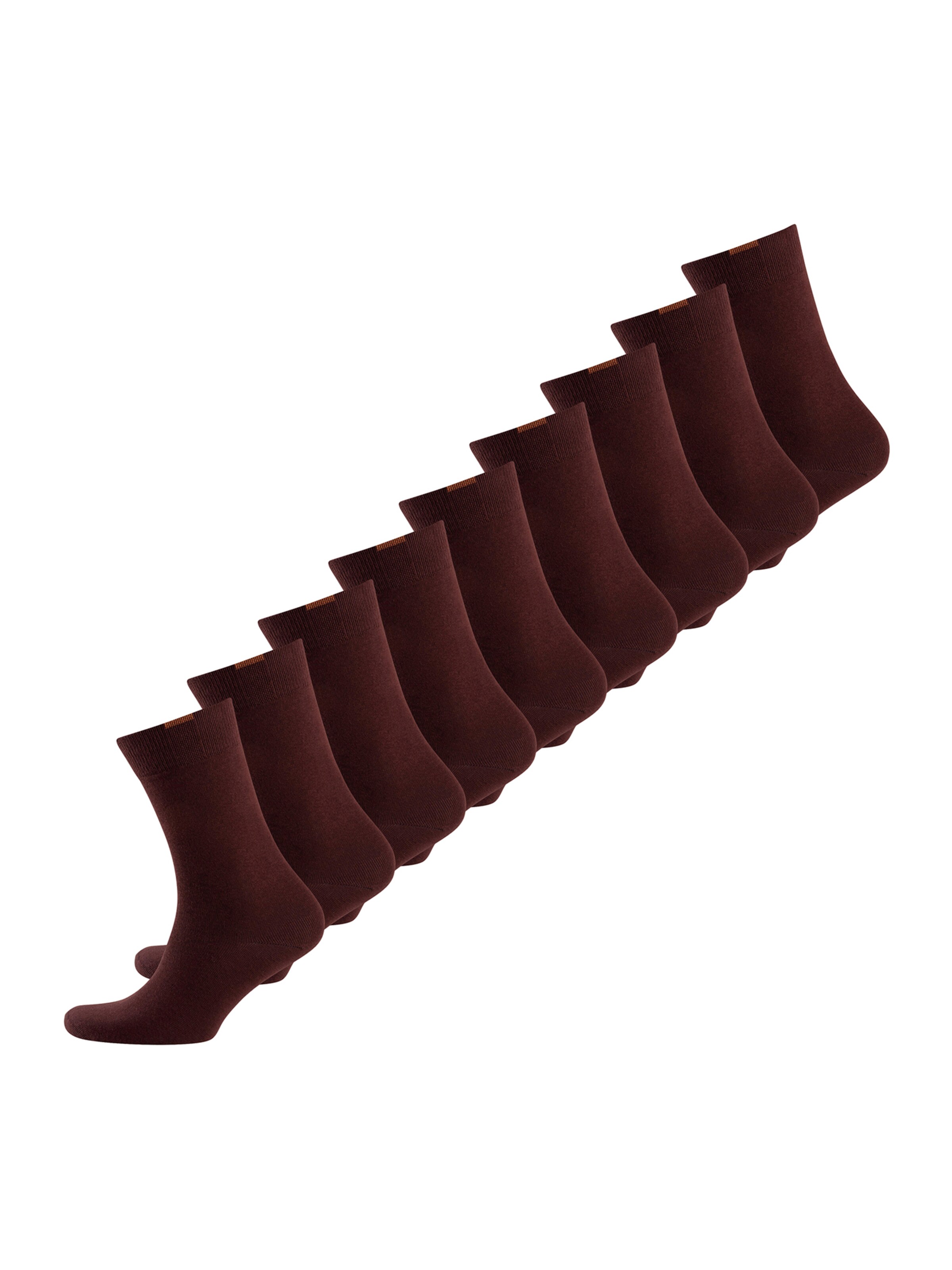 Nur Der Socks ' Passt Perfekt ' in Brown: front