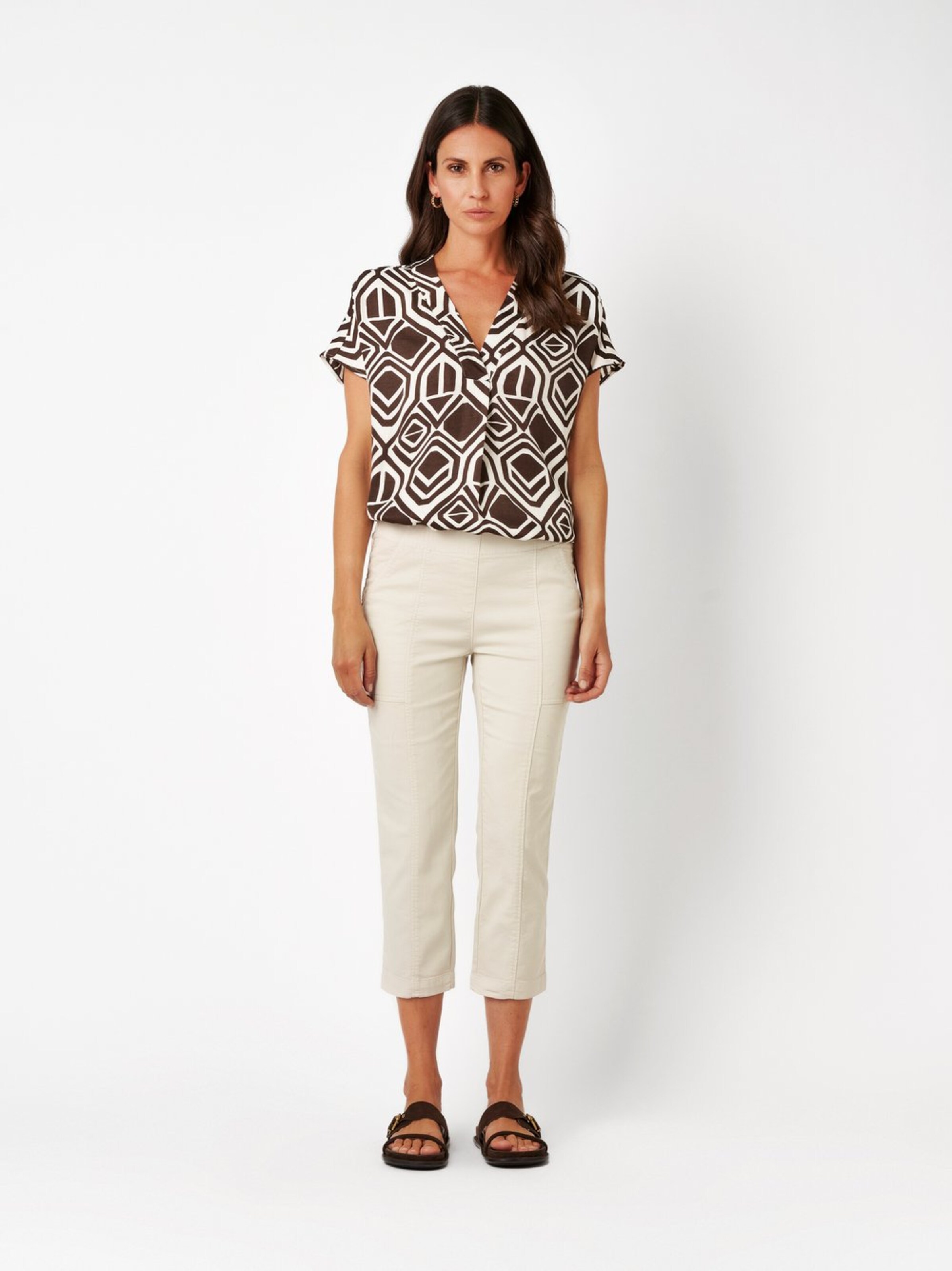 TONI Slimfit Hose in Beige: Vorderseite