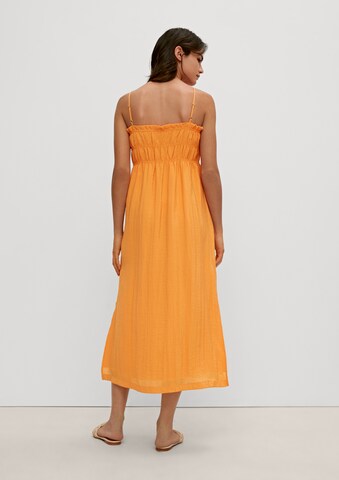COMMA Sommerkleid in Orange