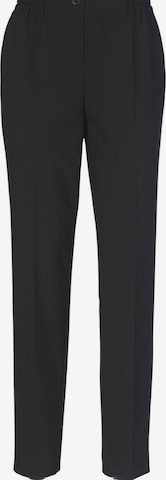 Regular Pantalon à plis 'MARTHA' Goldner en noir : devant