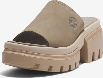 TIMBERLAND - Zapatos abiertos en beige: frente