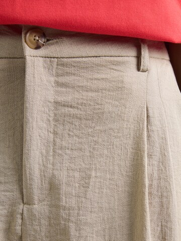 JDY Bő szár Élére vasalt nadrágok 'JDYRIiver' - bézs