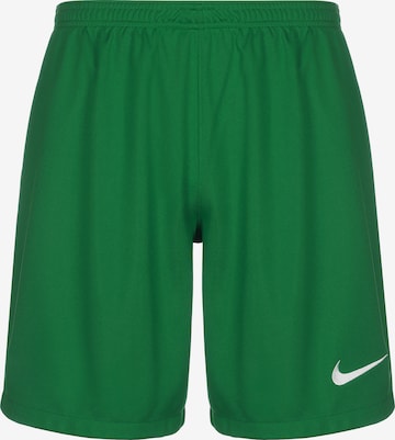 NIKE Workout Pants 'League III' in Green: front
