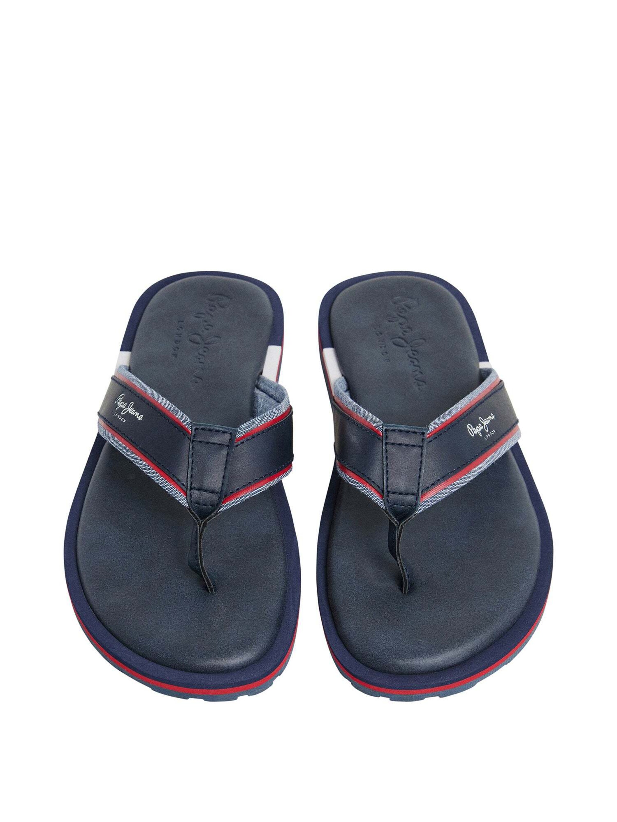 Pepe Jeans Teenslippers 'BARREL BRAND' in Blauw