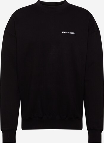 PegadorSweater majica - crna boja: prednji dio
