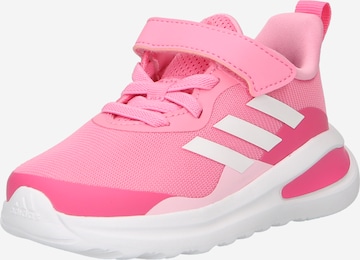 ADIDAS SPORTSWEAR Сникърси 'Fortarun Elastic Lace And Strap' в розово: отпред