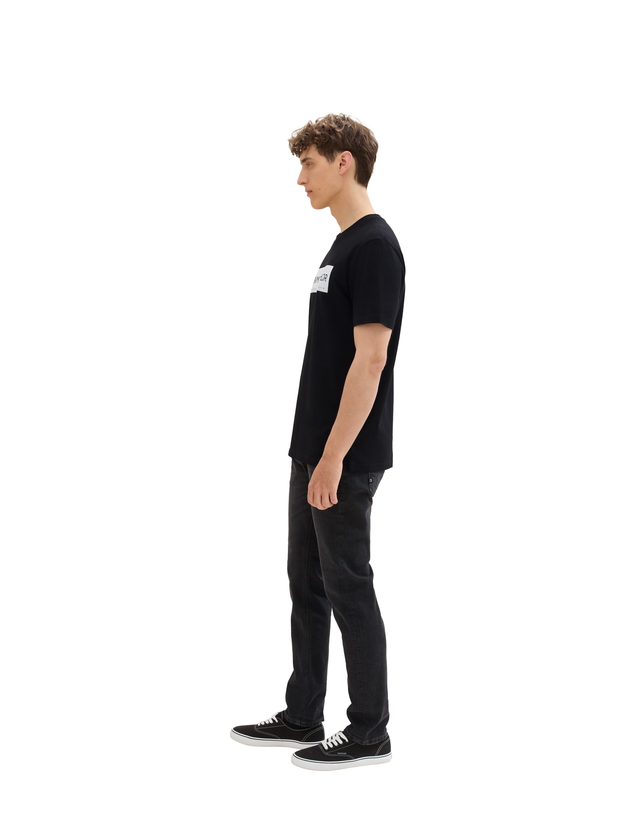 TOM TAILOR DENIM Slim fit Jeans 'PIERS' in Black