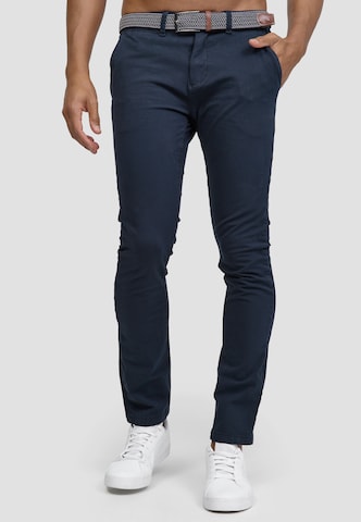INDICODE JEANS Chino Pants 'Massy' in Blue: front