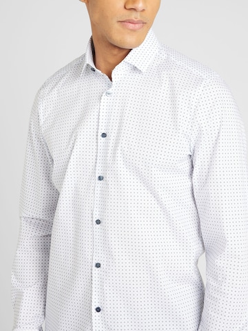 OLYMP - Ajuste estrecho Camisa en azul