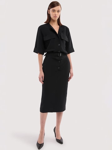 Robe-chemise Trussardi en noir