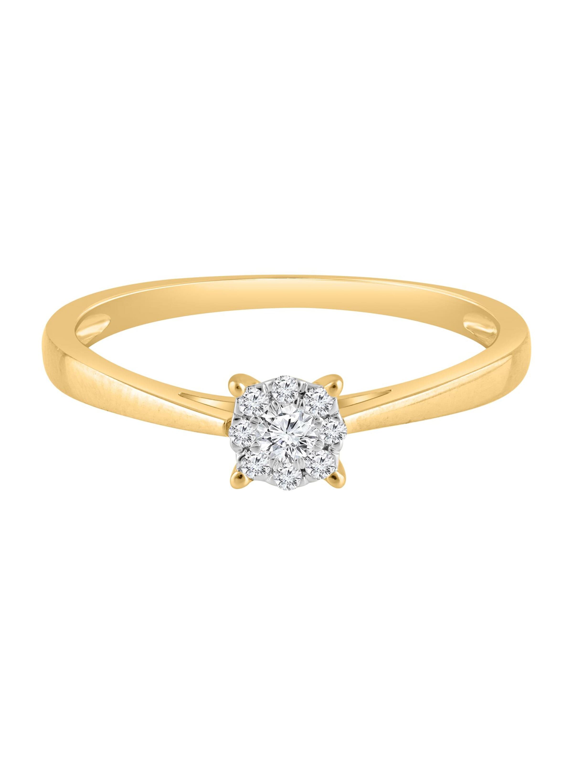 Diamant Exquis Ring in Gold: front