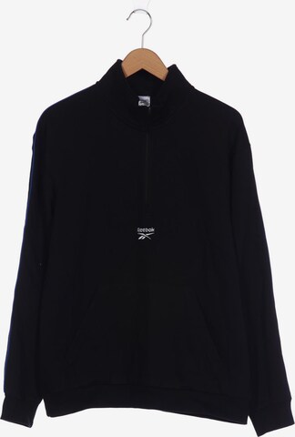 Reebok Sweatshirt & Zip-Up Hoodie in L in Black: front