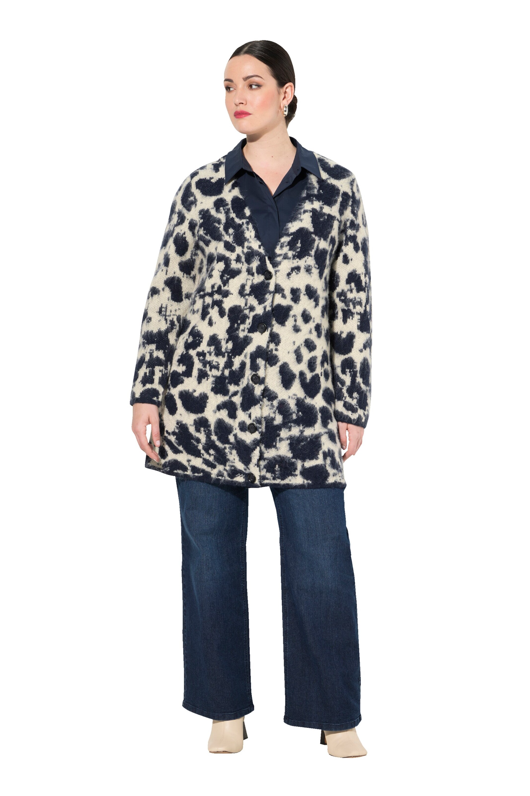 Ulla Popken Strickjacke in Mischfarben